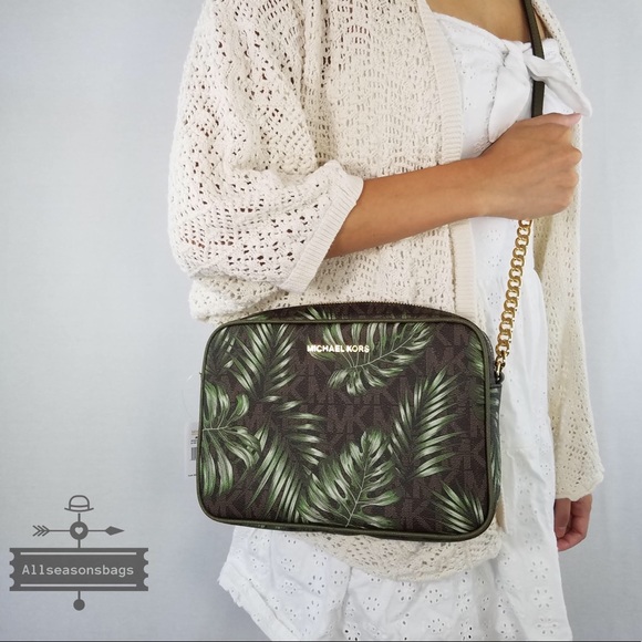 Michael Kors Jet set Large crossbody olive Brown - Picture 6 of 8